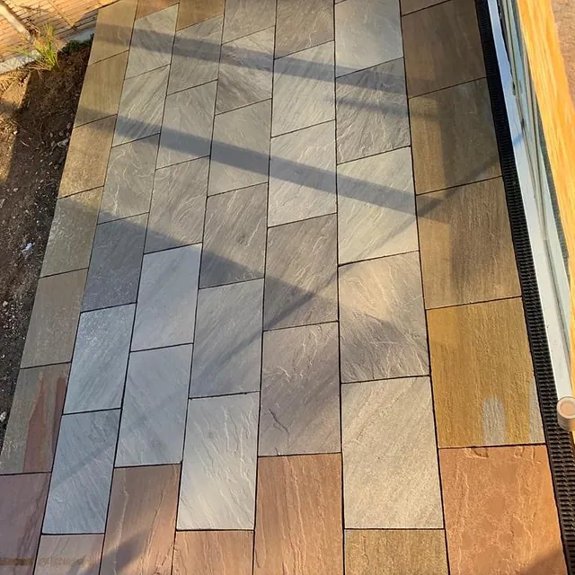 Paved patio