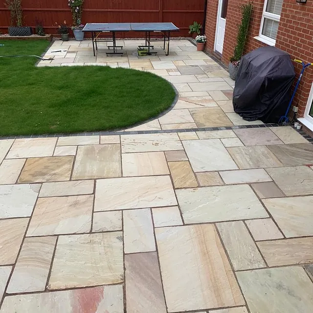 Paved patio