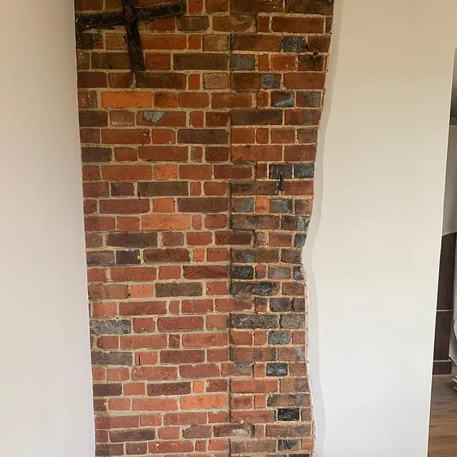 Interior brick wall